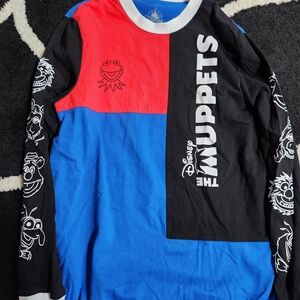 Disney Muppets Kids Colorblock Shirt - Red, Blue, Black